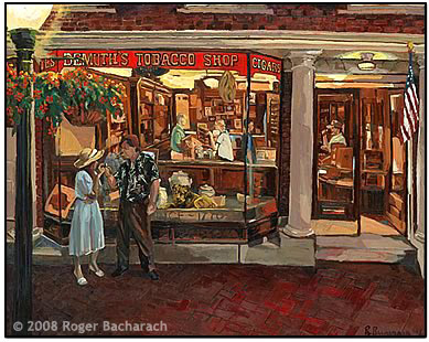 Demuth Tobacco Shop by Roger Bacharach copyright 2008