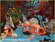 Long Spine Big Eye Squirrel Fish by Roger Bacharach
