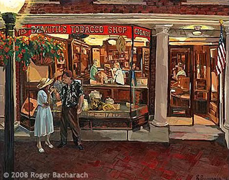 Demuth Tobacco Shop by Roger Bacharach c 2008. Prints Available.